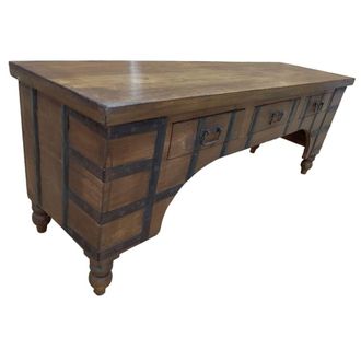 Wanderlust Deco Mueble bajo de madera artesanal 165-175x45x57h cm