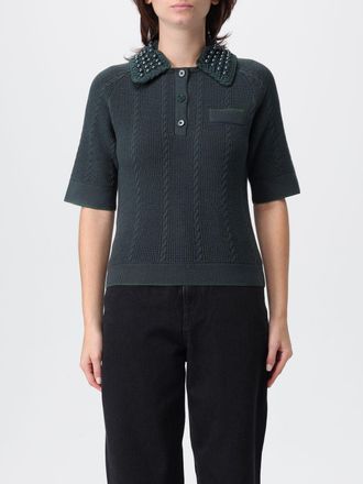 Pinko Polo in maglia di cotone Pinko con perle