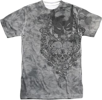 Gildan Batman Overtaken Short Sleeve Adult Poly Crew Tee / T-Shirt