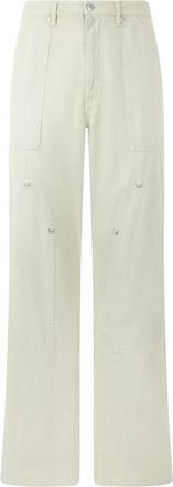 Moschino Wide Leg Jeans - Heren - Wijde Broeken - Wit - L - Katoen - Broeken