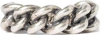 Ann Demeulemeester Anello a catena - Argento