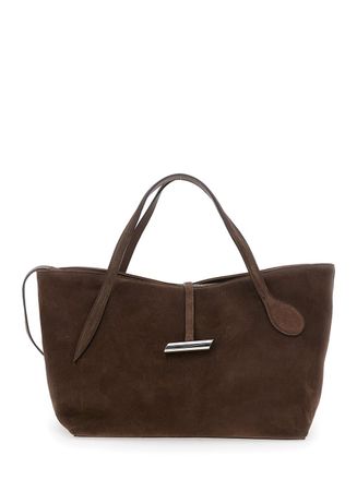 Little Liffner petite Penne Brown Handbag With Side Pocket In Leather Woman