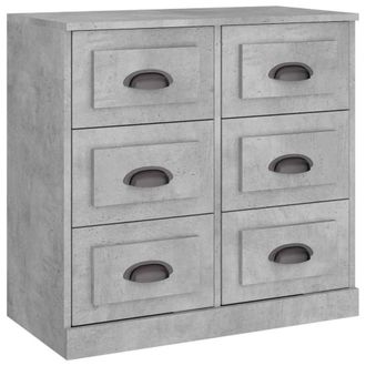 Berkfield Home Sideboard Concrete Grey 70x35.5x67.5 cm Engineered Wood