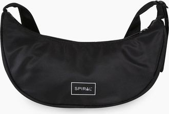 Spiral Womens Cali Cross Body Bag with Logo Patch - Black - Size: ONE size