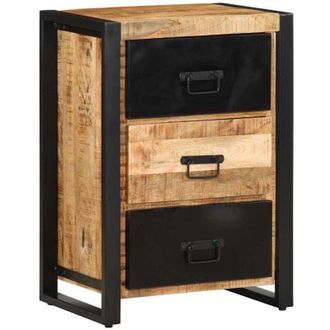 vidaXL Cajonera Madera Maciza De Mango 50x35x70 Cm Vidaxl