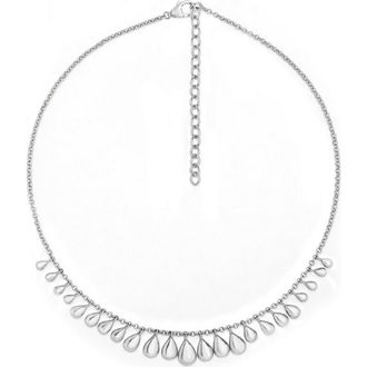 Lucy Quartermaine Multi Tear Necklace in Sterling Silver at Nordstrom, Size 18