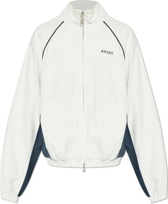Rhude Linnen Jas met Opstaande Kraag - Heren - Zomerjassen - Wit - M - Linnen - Jassen