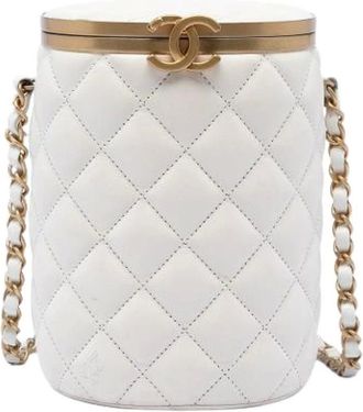 Chanel Bolso Cruzado Acolchado de Piel Pre-owned - Pre-owned - Mujer - Blanco - ONE SIZE