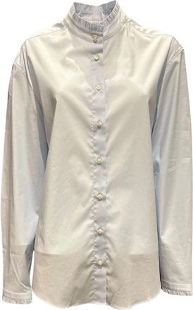 Soluzione - Camiceria Ticino Blouse - Dames - Overhemden - Grijs - 2XL - Overhemden