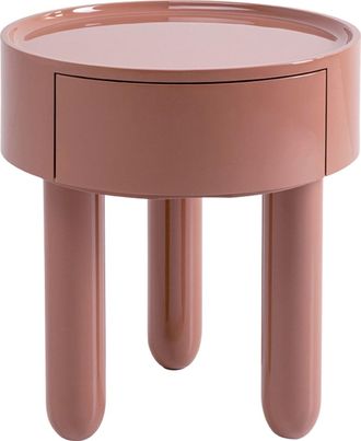 Kare Design Mesa auxiliar de madera color moka 45 x 51 cm