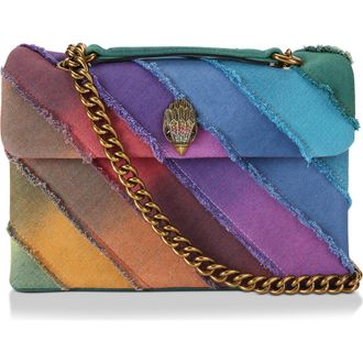 Kurt Geiger Kensington Rainbow Denim Shoulder Bag at Nordstrom Rack