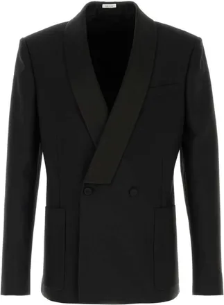 Alexander McQueen Black Shawl Lapel Blazer