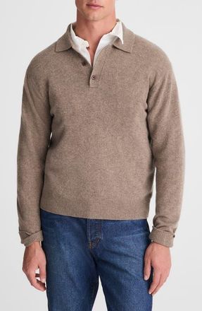 Madewell Merino Wool Polo Sweater in Heather Grey at Nordstrom, Size Xx-Large