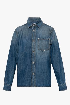 Bottega Veneta Denim Shirt, Womens, Blue