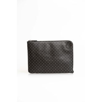 Trussardi Tassen, Heren, Zwart, ONE Size, Stijlvolle Pochette met Ritssluiting
