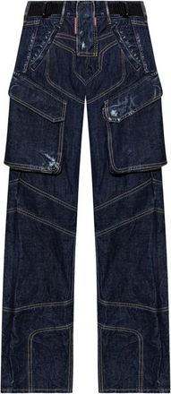 Dsquared2 Snowboard Venus Jeans - Dames - Regular Fit Jeans - Blauw - M - Katoen - Jeans