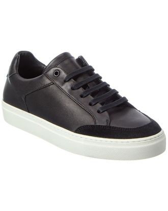Reiss Ashley Leather Trainer Calf Leather & Polyester Shoe