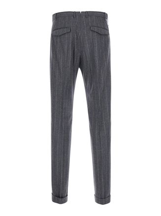 Pantaloni Torino Mens Trousers Wool-Blend Grey Wool Blend