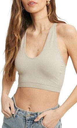 Wishlist Seamless Scoop Neck Bralette in Champagne at Nordstrom Rack, Size Medium