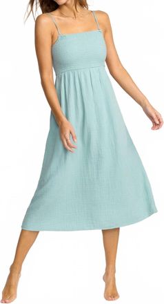Billabong Womens Off The Coast Dress In Blue Fog