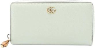 Gucci Pre-owned Wallets, female, Green, Size: ONE SIZE Pre-owned Leather Wallet