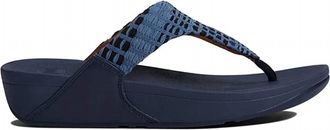 FitFlop Womens Lulu Art Denim Sandal In Midnight Navy