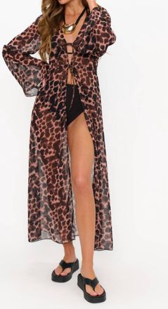 Show me your Mumu Jet Setter Robe In Tortoise Shell