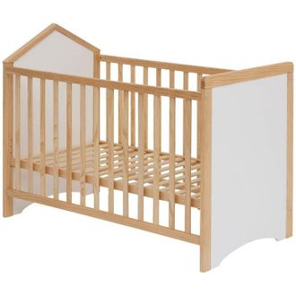 Atmosphera Atmosphera - Lettino a molle integrate sama 60x120cm bianco cr&eacute;ateur dint&eacute;rieur