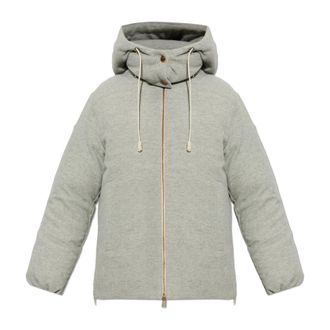 Moncler Piumino Vivante in lana - - Jackets - Donna - Grigio - XL