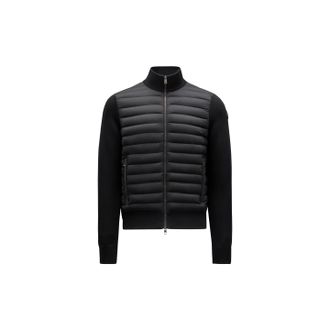 Moncler Moncler Padded Cotton Zip-up Cardigan, Men, Black, Size: Xl