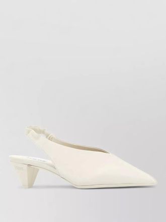 Loewe leather origami cubic mules