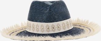 Ferruccio Vecchi Dark Blue Classic Studded Hat