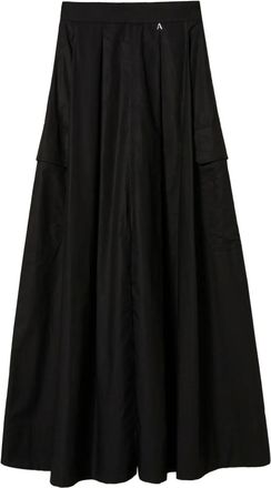 Twin-Set Camicia plissettata in popeline - Nero