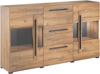 Petits Meubles Buf&eacute; 2 puertas 3 cajones con led paneles laminados madera