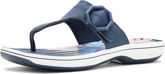 Clarks Breeze Cove Womens Sandals Navy Synthetic : 10 B - Medium