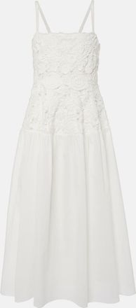 SIMKHAI Veronica cotton midi dress