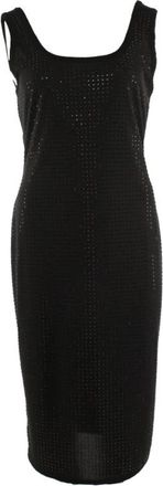 Versace Short Dress - Dames - Casual kleedjes - Zwart - L - Polyester - Kleedjes