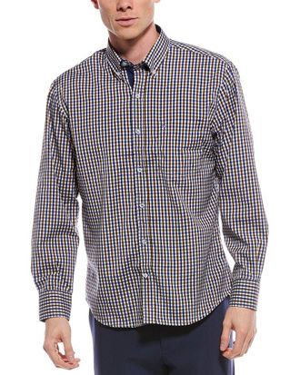 Tailorbyrd Tailorbryd Multi Check Printed Performance Shirt
