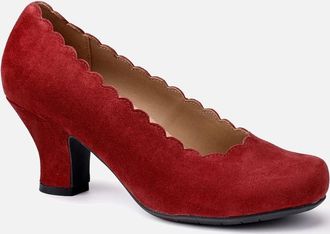 Hotter Womens Jive Womens Wide Fit Court Shoes - Red - Size: 7.5