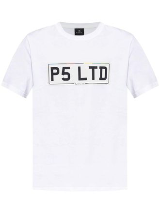 Paul Smith Katoenen T-shirt met print - Wit