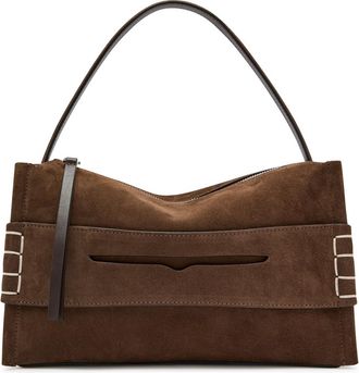 J.W.Anderson Loafer Suede Shoulder bag - Brown - One Size