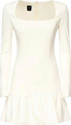 Pinko Pinko, Kleedjes, Dames, Wit, M, Nylon, Acetosella Jurk