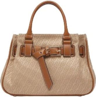 Liu Jo Handbags, female, Beige, Size: ONE SIZE Small Jacquard Handbag