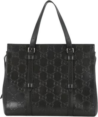 Gucci Pre-owned Tote Bags, female, Black, Size: ONE SIZE Pre-owned Tote Bag