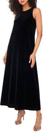 Vince Camuto Sleeveless Velvet Maxi Dress in Rich Black at Nordstrom Rack, Size Xx-Small
