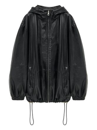 Loewe Jack met capuchon en rits - Zwart