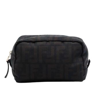 Fendi Pre-owned Canvas Pouch - Dames - Pre-owned - Bruin - Maat: ONE Size
