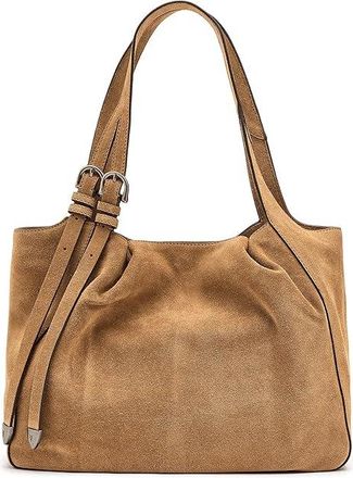 Frye Heather Suede Tote Handbags Beige, Leather/Suede