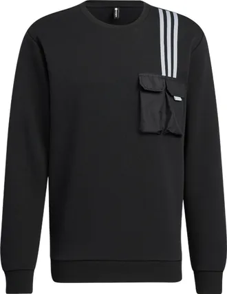 adidas Mens adidas neo Classic Chest Sports Long Sleeves Black HM2019