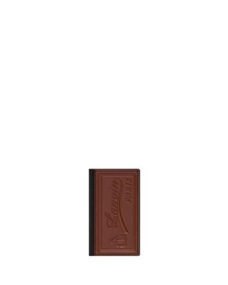 Lanvin Catch By Lanvin Two Fold Leather Card Holder in Black/cognac at Nordstrom